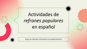 Activités populaires sur les idiomes espagnols