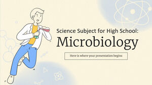 고등학교 과학 과목: 미생물학
