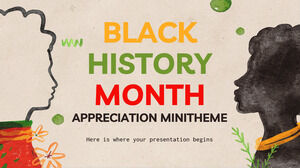 흑인 역사의 달 감사 미니테마