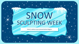Semana de escultura en nieve