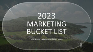 2023 年營銷目標清單