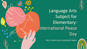 Przedmiot językowy dla szkoły podstawowej: Międzynarodowy Dzień Pokoju