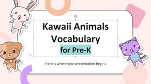 คำศัพท์สัตว์ Kawaii สำหรับ Pre-K