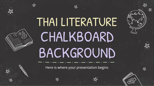 タイ文学黒板背景