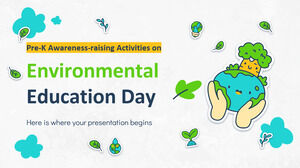 Pre-K Awareness-raising Activities on Environmental Education Day