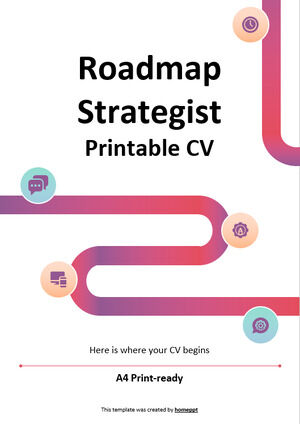 Roadmap Strategist CV para impressão