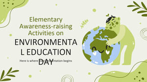 Elementare Sensibilisierungsaktivitäten am Tag der Umweltbildung