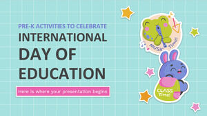 Pre-K Activities to Celebrate International Day of Education