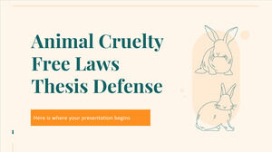 الدفاع عن أطروحة قوانين خالية من القسوة على الحيوانات