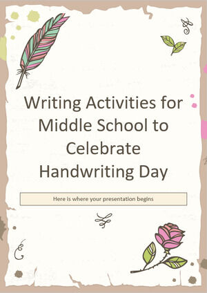手書きの日を祝う中学校の作文活動