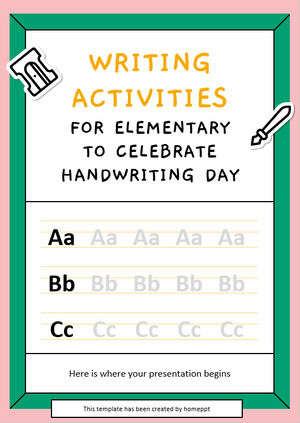 Schreibaktivitäten für Grundschüler, um den Tag der Handschrift zu feiern