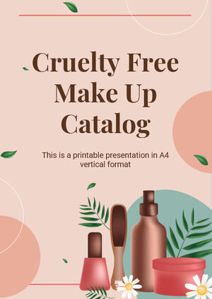 Catalogue de maquillage sans cruauté