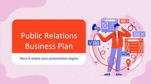 Plan d'affaires des relations publiques