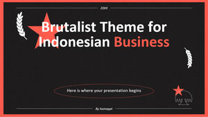 Tema brutalista para negócios indonésios
