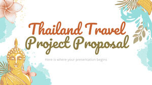 Propuesta de proyecto de viajes a Tailandia