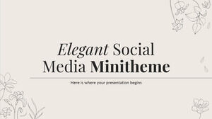Элегантная мини-тема для социальных сетей