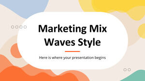 Estilo de ondas de mezcla de marketing