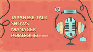 Manager-Portfolio für japanische Talkshows