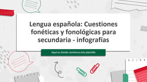 Spanische Sprache: Phonetische und phonologische Probleme für Infografiken der Mittelschule
