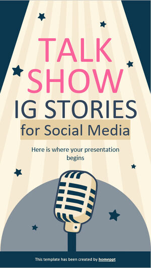 Talk Show IG Stories para redes sociales