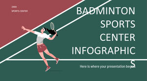Инфографика спортивного центра бадминтона