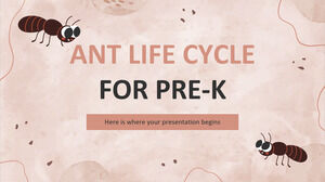 Cykl życia mrówek dla pre-K