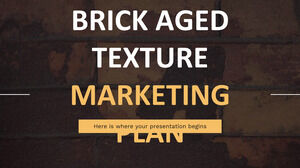 Plan de marketing cu textura învechită de cărămidă