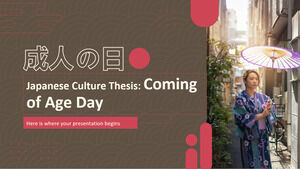 Japanese Culture Thesis: Coming of Age Day