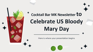 Cocktail Bar MK Newsletter zur Feier des US Bloody Mary Day