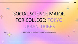 Majeure en sciences sociales pour le collège : les tribus urbaines de Tokyo