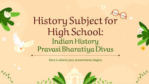 موضوع التاريخ للمدرسة الثانوية: التاريخ الهندي - Pravasi Bharatiya Divas