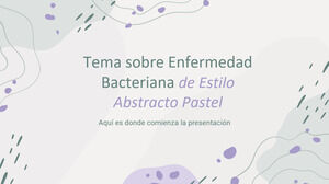 Tema de enfermedad bacteriana de estilo abstracto pastel