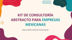 Setul de instrumente de consultanță pentru estetica culorilor abstracte mexicane