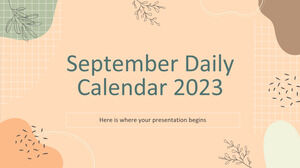 September Daily Calendar 2023