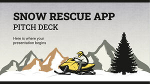 Pitch Deck de l'application Snow Rescue