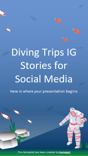 ダイビング旅行 ソーシャル メディアの IG ストーリー