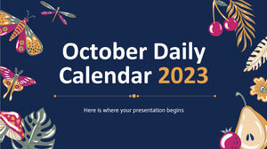 Calendario giornaliero di ottobre 2023