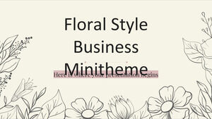 الأزهار نمط الأعمال Minitheme