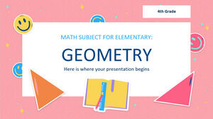 Sujet de mathématiques pour le primaire - 4e année : géométrie