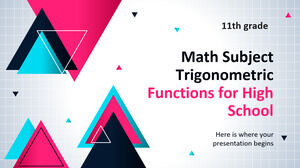 Mata Pelajaran Matematika SMA - Kelas 11: Fungsi Trigonometri