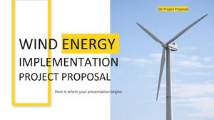 Proposition de projet de mise en œuvre de l'énergie éolienne
