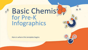 Grundlegende Chemie für Pre-K-Infografiken