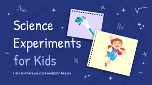 Experimente științifice pentru copii