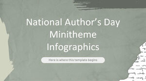 National Author’s Day Minitheme Infographics