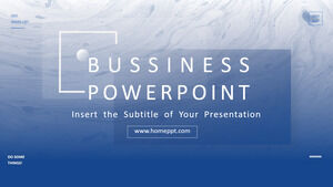 Plantillas de PowerPoint de negocios de fondo de tinta azul