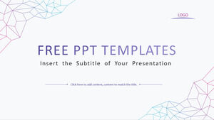 Фиолетовый стиль градиента Бизнес Шаблоны презентаций PowerPoint