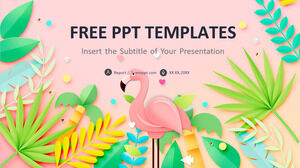 Flamingo Arkaplan PowerPoint Şablonları