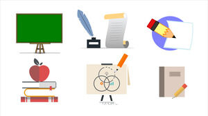 Download della confezione dell'icona dell'illustrazione vettoriale dell'insegnamento dell'educazione 60+