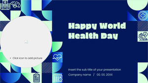 Google 슬라이드 테마 및 파워포인트 템플릿을 위한 행복한 세계 건강의 날 무료 프레젠테이션 배경 디자인