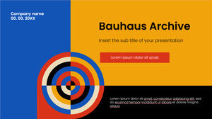 Bauhaus Archive Free Presentation Background Design for Google Slides themes and PowerPoint Templates
